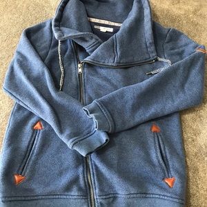 ROXY asymmetrical full zip sweater